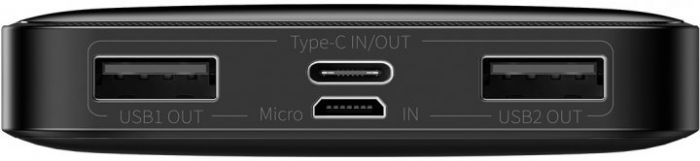 Батарея універсальна Baseus Bipow Digital Display 10000mAh 15W Black (PPDML-I01)