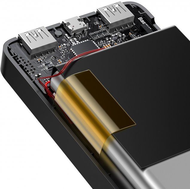 Батарея універсальна Baseus Bipow Digital Display 10000mAh 15W Black (PPDML-I01)