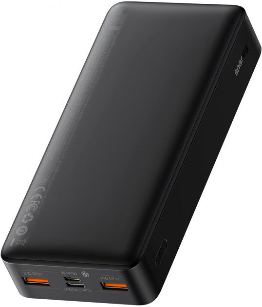 Батарея універсальна Baseus Bipow Digital Display 20W 20000 mAh Black (PPDML-M01)