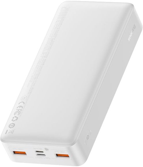 Батарея універсальна Baseus Bipow Digital Display 20W 30000mAh White (PPDML-N02)
