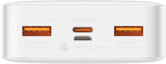 Батарея універсальна Baseus Bipow Digital Display 20W 30000mAh White (PPDML-N02)