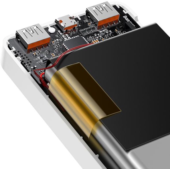 Батарея універсальна Baseus Bipow Digital Display 20W 30000mAh White (PPDML-N02)