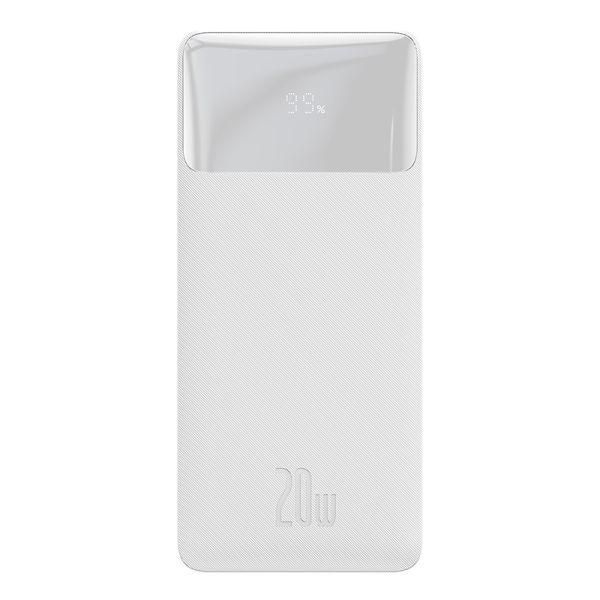 Батарея універсальна Baseus Bipow Digital Display Powerbank 20000mAh 20W White (PPDML-M02)