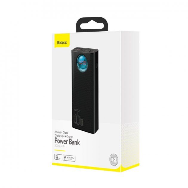 Батарея універсальна Baseus Amblight Digital Display Quick Charge 65W 30000mAh Black (PPLG-A01)