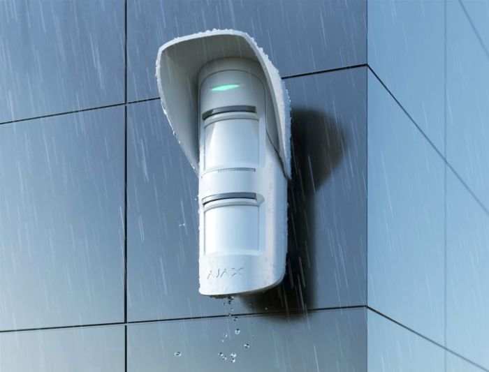 Навіс Ajax Hood для датчика руху MotionProtect Outdoor, білий (000018007)