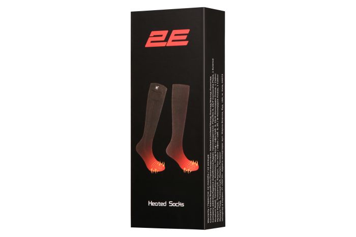 Шкарпетки з підігрівом 2E Race Black з дистанційним контролером