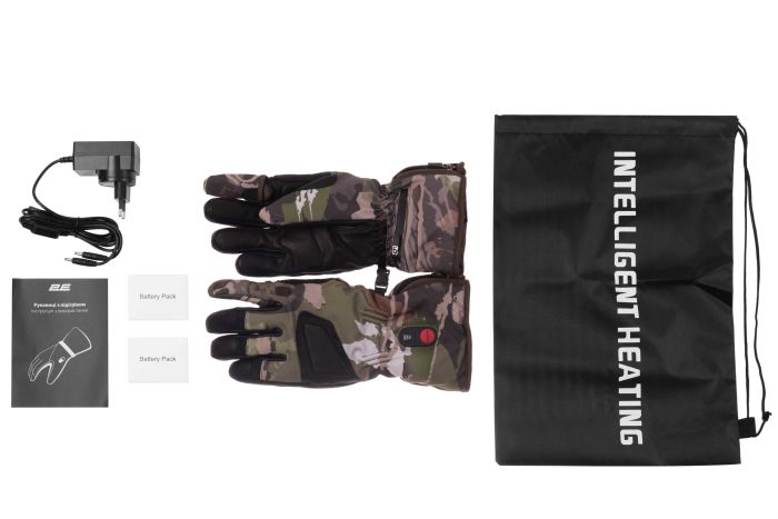Рукавички з підігрівом 2E Hunter Camo