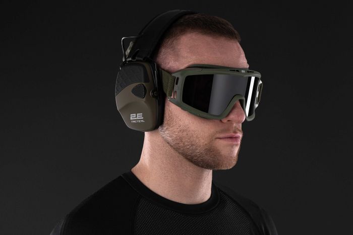 Тактичні захисні навушники 2E Pulse Pro Army Green NRR 22 dB, активні
