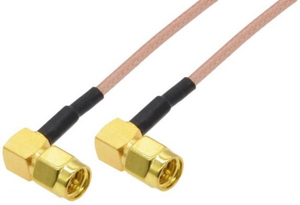 Антенний кабель 4Hawks RP-SMA to RP-SMA cable, R/A, black, H155, 20м, 1 шт (C1-B-20)