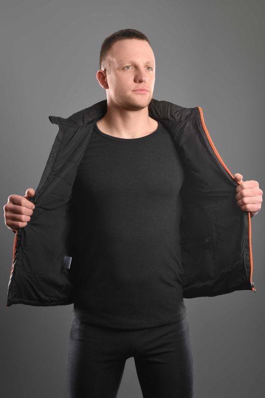 Жилет з підігрівом 2E Heat Power Plus Black з капюшоном