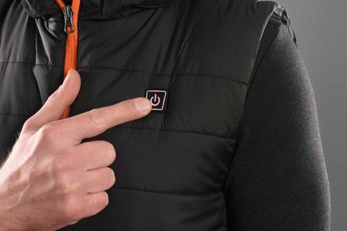 Жилет з підігрівом 2E Heat Power Plus Black з капюшоном
