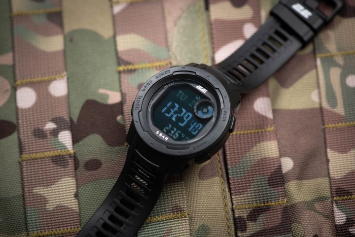 Тактичний годинник 2E Delta X Black з компасом та крокоміром