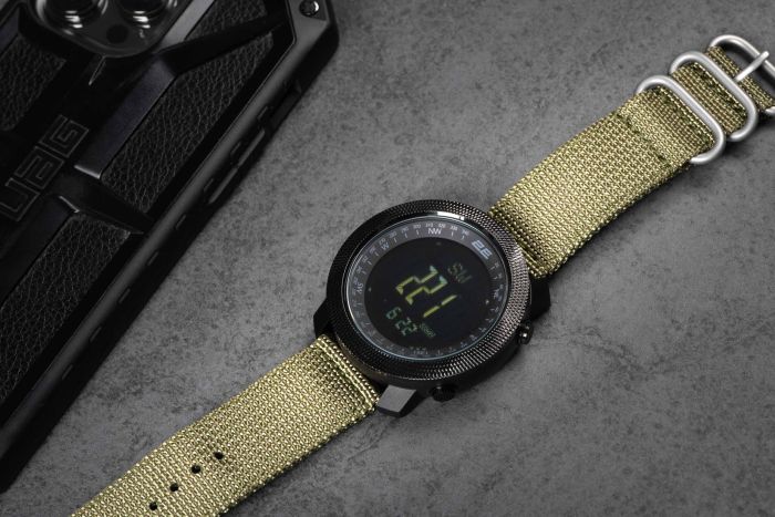 Тактичний годинник 2E Trek Pro Black-Green з компасом, барометром та крокоміром