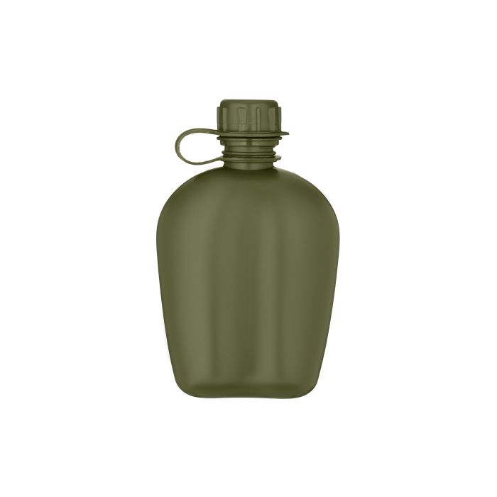 Фляга тактична у чохлі 2E Flask WB01, 1л, з кружкою для їжі, олива (2E-TACFWB01-ODGN)