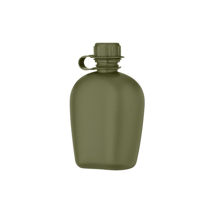 Фляга тактична у чохлі 2E Flask WB01, 1л, з кружкою для їжі, олива (2E-TACFWB01-ODGN)