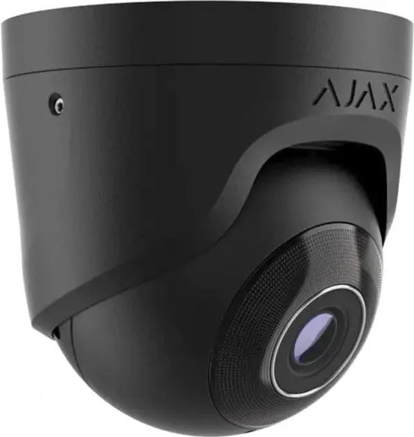 IP-камера відеоспостереження Ajax TurretCam 8 Mp/4 mm Black (000039326)
