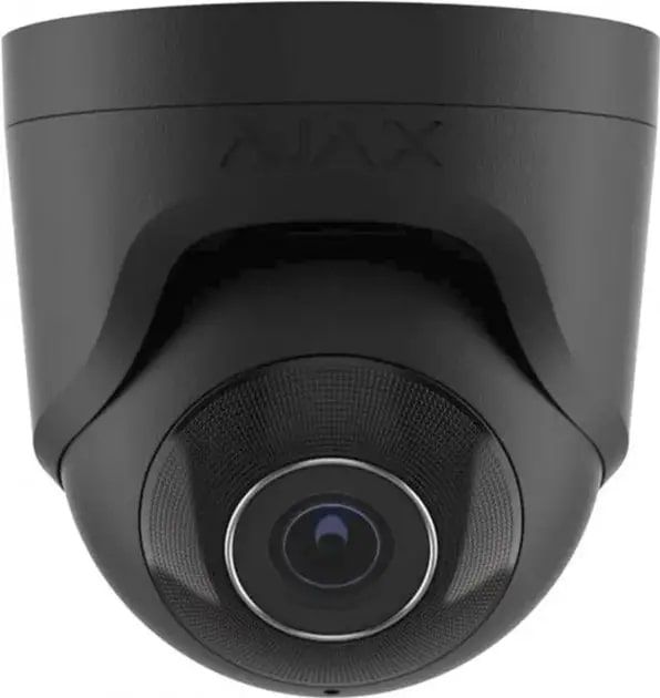 IP-камера відеоспостереження Ajax TurretCam 8 Mp/4 mm Black (000039326)