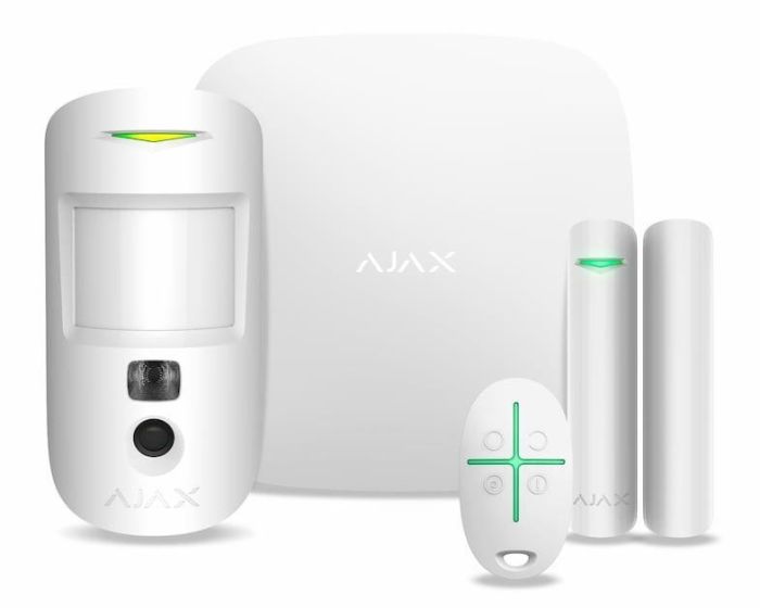 Комплект охоронної сигналізації Ajax HDR StarterKit Cam Plus, hub 2 plus white (000052843)