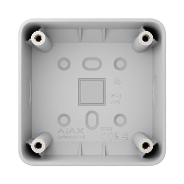 Монтажна коробка Ajax SurfaceBox, для вимикачів Ajax LightSwitch, розеток Ajax Outlet, біла (000053561)