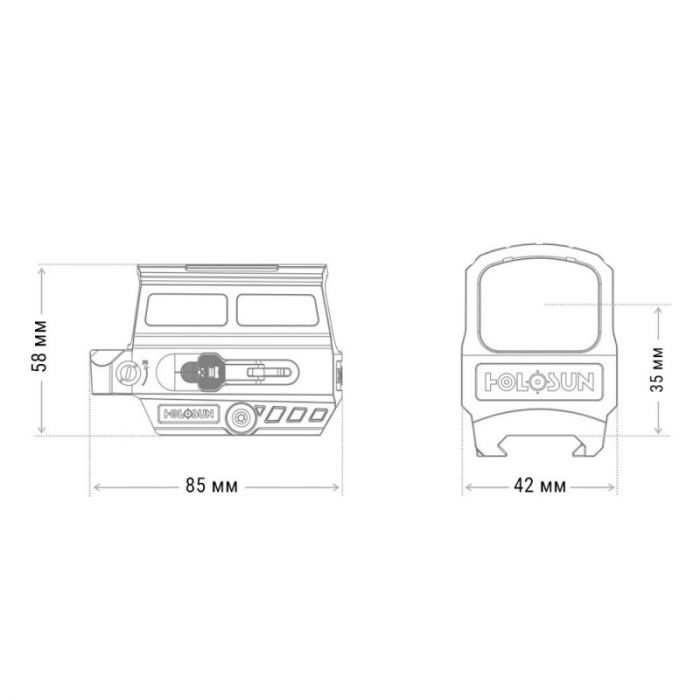 Коліматор Holosun Enclosed Reflex Sight HS512C (Reflex Sight HS512C)