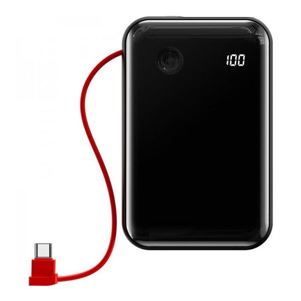 Батарея універсальна Baseus Mini S 10000 mAh 3A + Type-C Cable Black (PPXF-A01)
