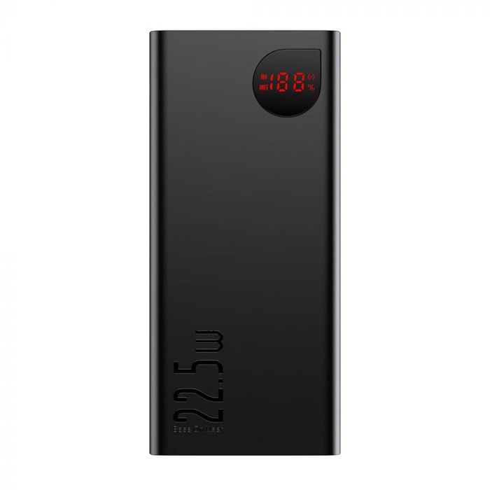 Батарея універсальна Baseus Adaman Metal Digital Display 22.5W 20000mAh black (PPAD000101)