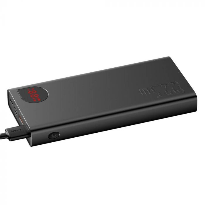 Батарея універсальна Baseus Adaman Metal Digital Display 22.5W 20000mAh black (PPAD000101)