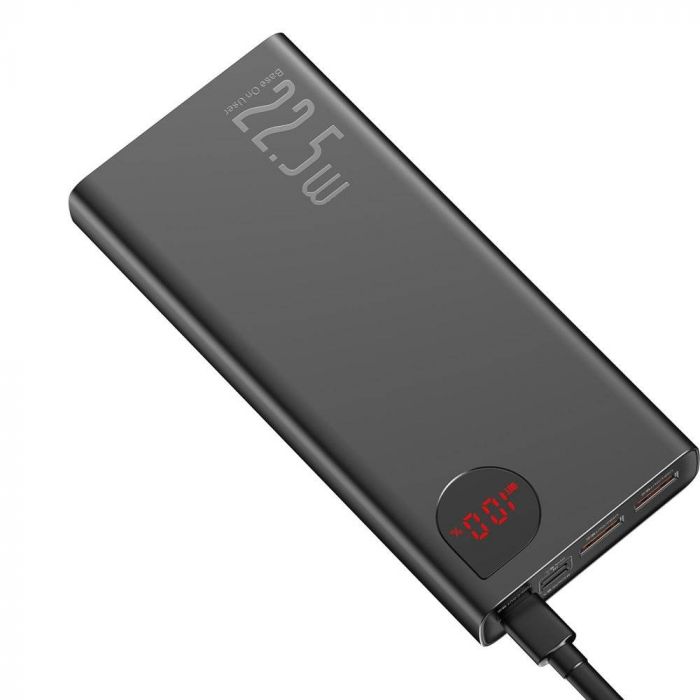 Батарея універсальна Baseus Adaman Metal Digital Display 22.5W 20000mAh black (PPAD000101)