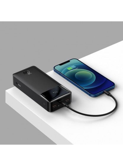 Батарея універсальна Baseus Bipow Digital Display 20W 30000mAh Black (PPDML-N01)