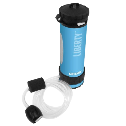 Портативна пляшка для очищення води LifeSaver Liberty Black