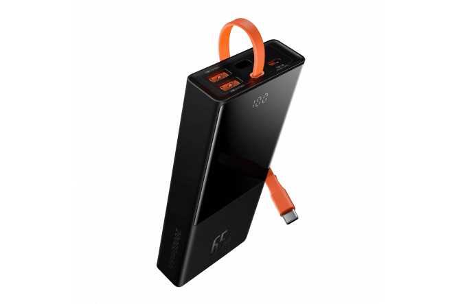 Батарея універсальна  Baseus Elf Digital Display 65W 20000mAh - Black (PPJL000001)