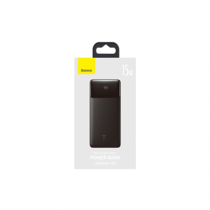 Батарея універсальна Baseus Bipow Digital Display 15W 30000mAh Black (PPDML-K01)